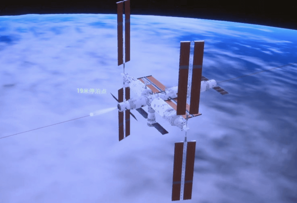 The Tianzhou-5 cargo spacecraft has completed its rendezvous and docking with the space station assembly again